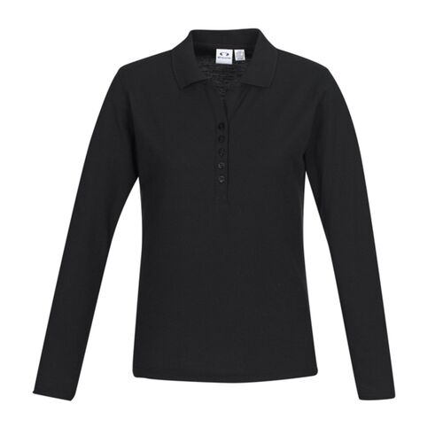 Biz Womens Long Sleeve Crew Polo Thumbnail