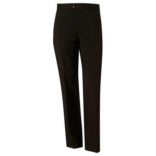 WS Mens Poly/Viscose Stretch Pants Flexi Waist Thumbnail