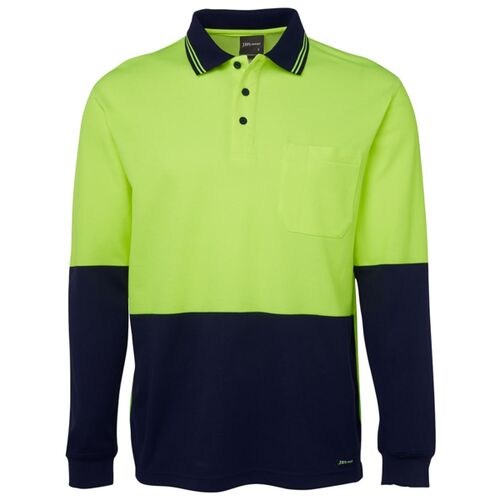 JB's Hi Vis L/S Cotton Back Polo Thumbnail