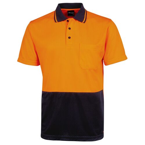 JBs Hi Vis Jacquard Non Cuff Polo Thumbnail
