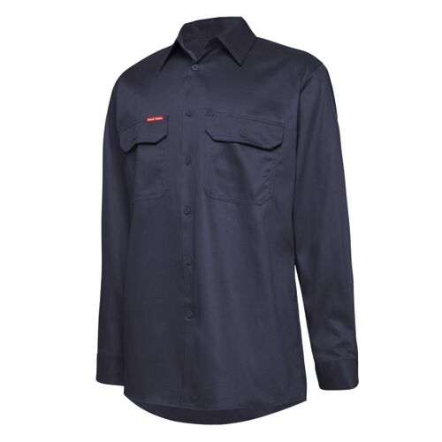Hard Yakka Long Sleeve Open Front Cotton Drill Work Shirt Thumbnail