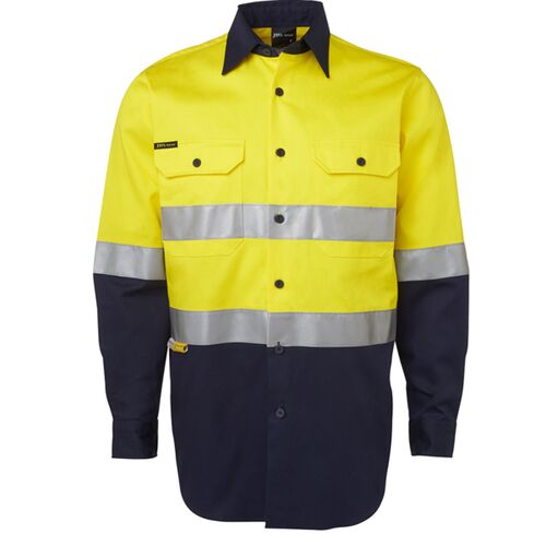 JB's Hi Vis D+N L/S 190G Work Shirt Thumbnail