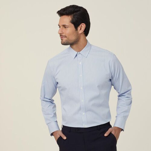 NNT Avignon Fine Block Stripe Stretch Long Sleeve Shirt Thumbnail