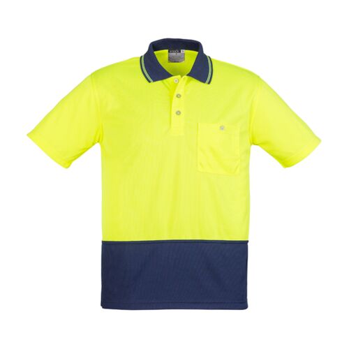Syzmik Unisex Hi Vis Basic Spliced Short Sleeve Polo Thumbnail