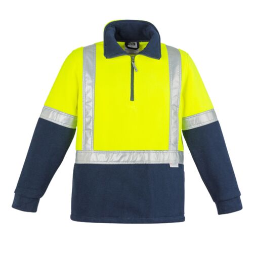 Syzmik Unisex Hi Vis Polar Fleece Jumper Shoulder Taped Thumbnail