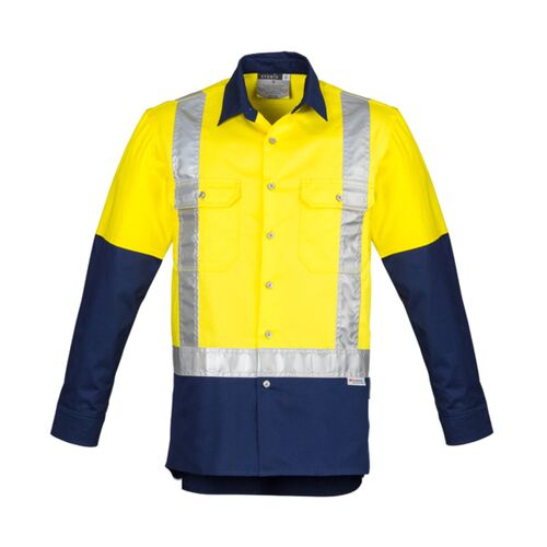 Syzmik Mens Industrial Long Sleeve Shirt Shoulder Taped Thumbnail