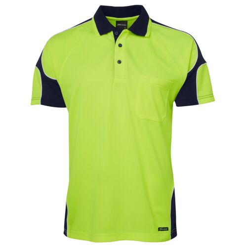 JB's Hi Vis S/S Arm Panel Polo Thumbnail