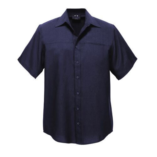 Biz Care Mens Plain Oasis Short Sleeve Shirt Thumbnail