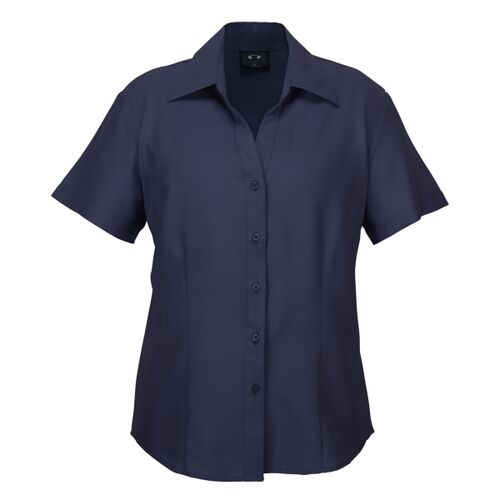 Biz Care Ladies Plain Oasis Short Sleeve Shirt Thumbnail