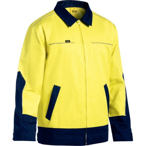 Bisley Hi Vis Drill Jacket with Liquid Repellent Finish Thumbnail