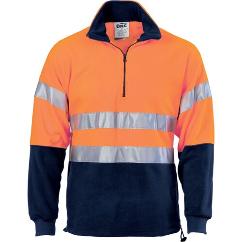 DNC Hi Vis Two Tone 1/2 Zip Polar Fleece with CSR R/Tape Thumbnail
