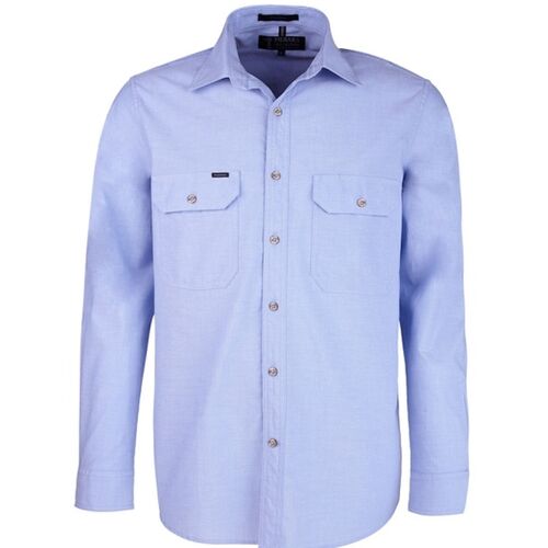 Ritemate Pilbara Mens Chambray Long Sleeve Shirt Thumbnail