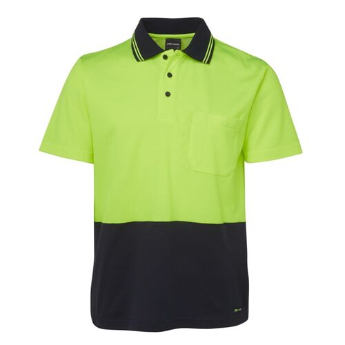 JB's Hi Vis Non Cuff S/S Cotton Back Polo Thumbnail